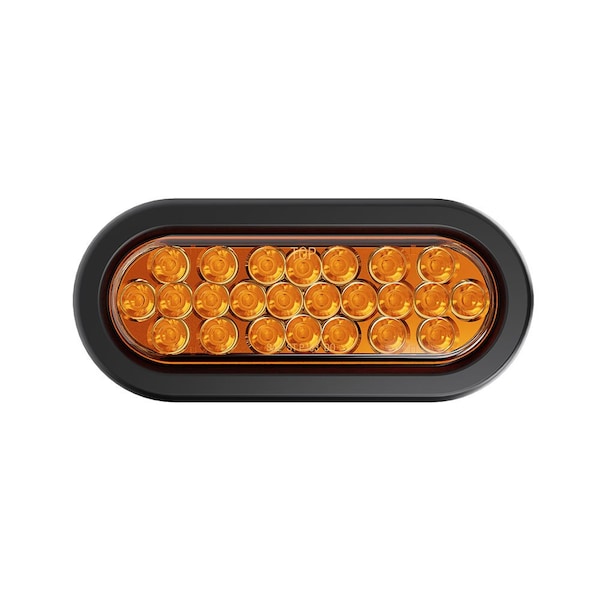 6 in Oval - 24 LED Amber Hazard Turn Signal Trailer Light